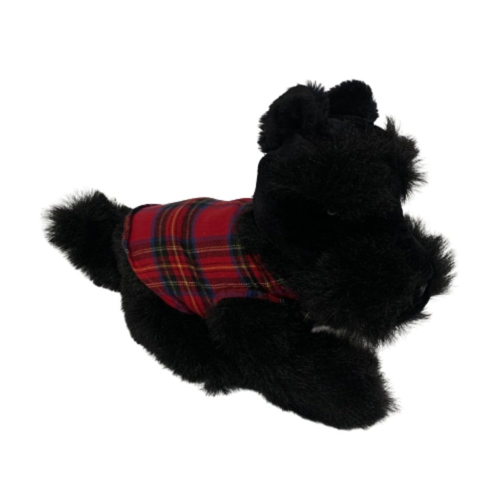 Determined Productions Black Scottish Terrier Puppy Dog Lighweight Plush EUC